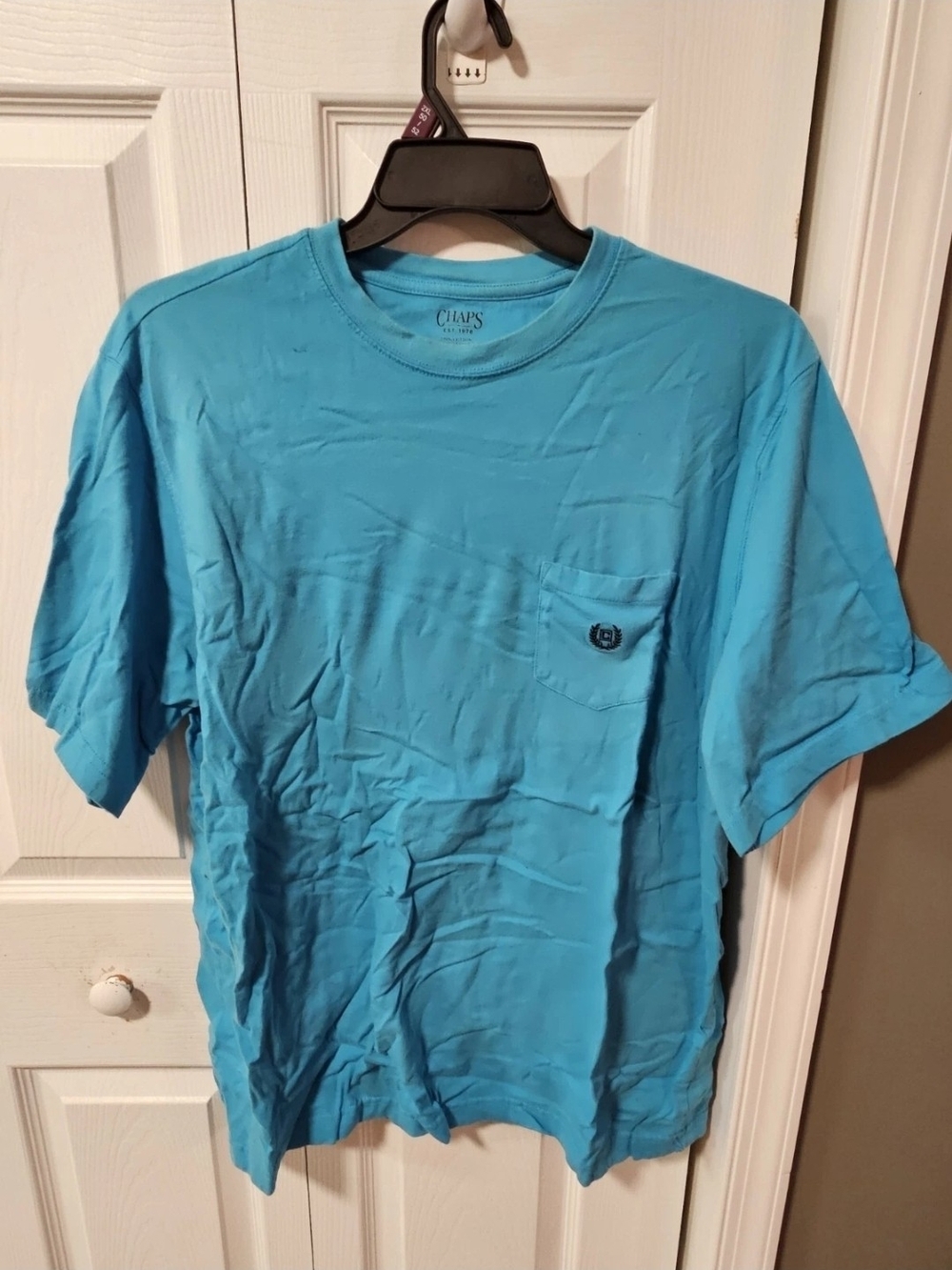 Chaps Men's XL Blue/Green Pocket T-Shirt